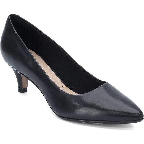 Clarks Women's Linvale Jerica Ortholite Pointed Toe Dress Heels, Black Size 5.5M - Picture 1 of 5